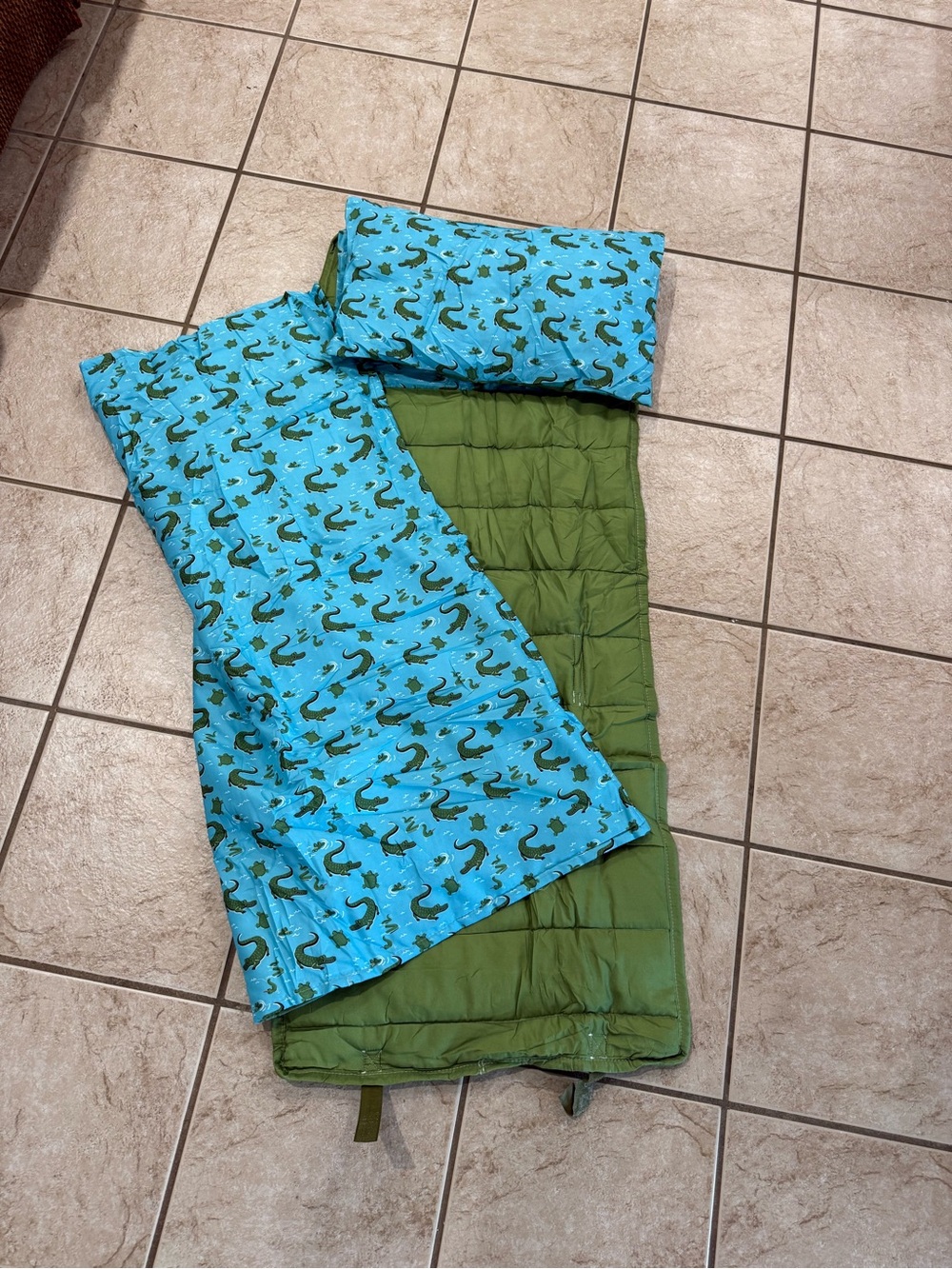 Kids Alligator Nap Mat with Blanket & Pillow – Preschool Kindergarten